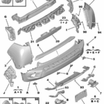 98385169XT  PEUGEOT  2008 20-  ACHTERBUMPER +PDC   98385169XT