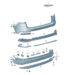 89A807521A GRU ACHTERBUMPERSPOILER PRM SPORT 89A807521A GRU