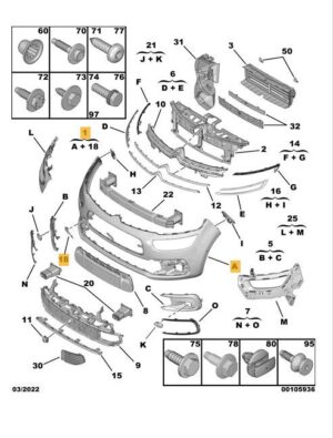 1617535980  C4  PICASSO  VOORBUMPER +PDC/INKPARK    16- 1617535980