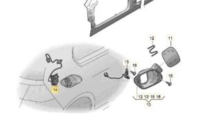 5C6810773K E-GOLF 7 13- CV MOTOR STELELEMENT TANKKLEP 5C6810773K