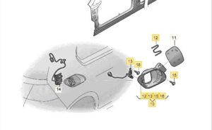 5GE809857G E-GOLF KOM VOOR VULOPENING 5GE809857G