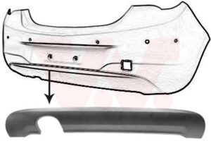 13419847  OPEL CORSA E 15- ACHTERBUMPERSPOILER STD 13419847