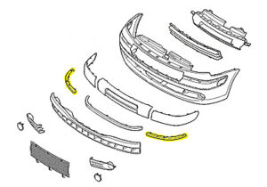 7414GP PICASSO 99- VBUMP SPOILER L/R SET 5/04- 7414GP